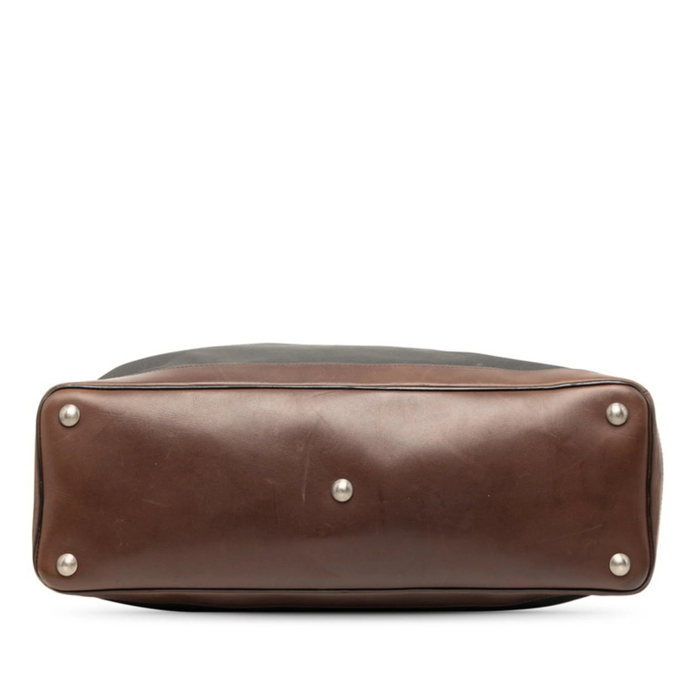 LOUIS VUITTON Authentic Brown Leather Shoulder Bag - Picture 3 of 7